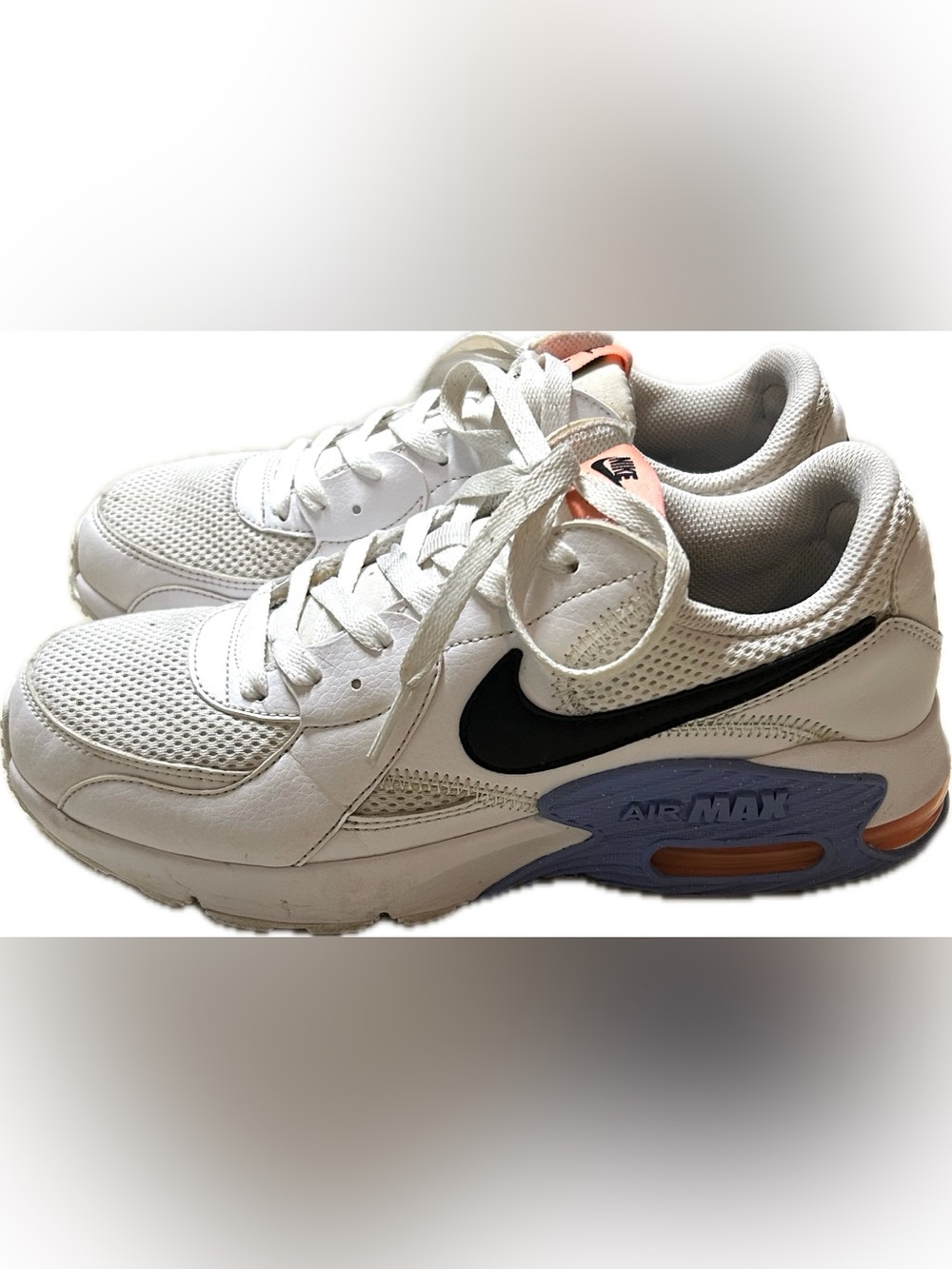 Women’s Nike Air Max Excee 'White Bright Mango' (DH1086-100) Sneakers size 8.5